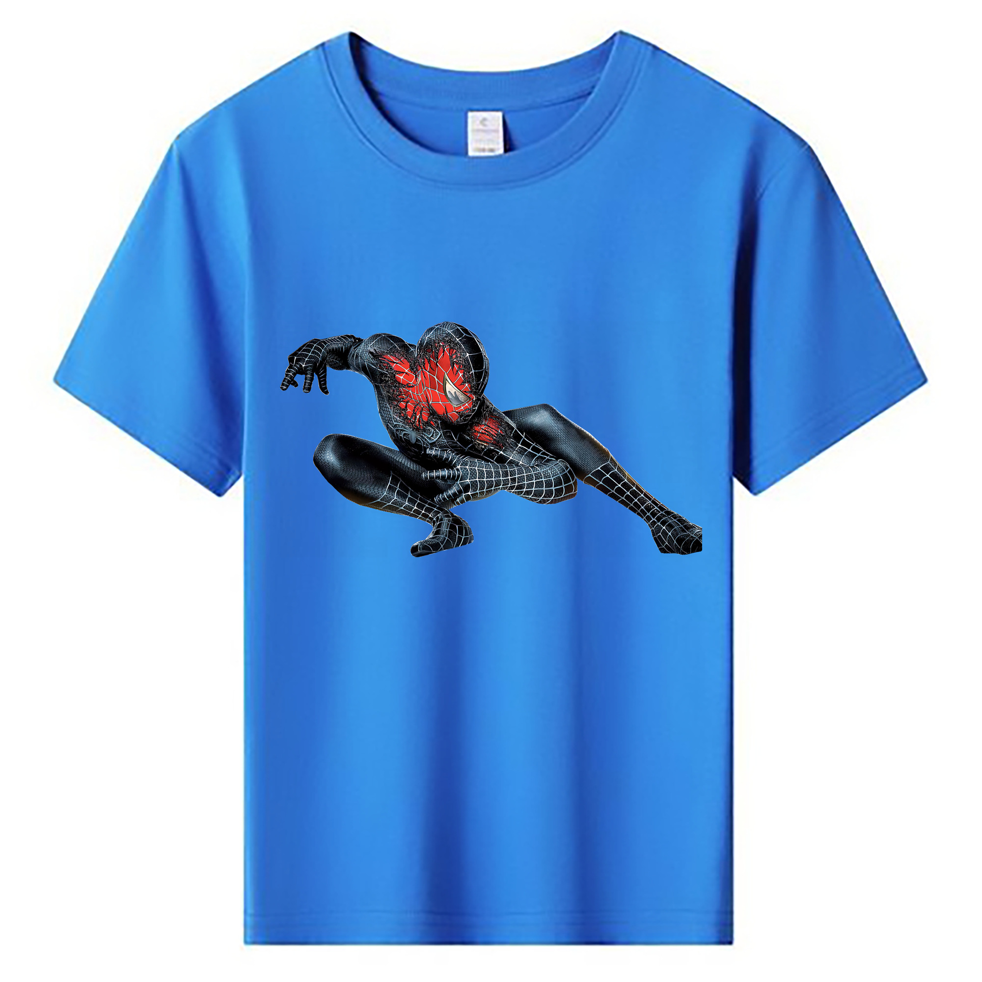 （画像用） Spider Man スパイダーマン 綿100％キッズTシャツ（フロントプリント）
